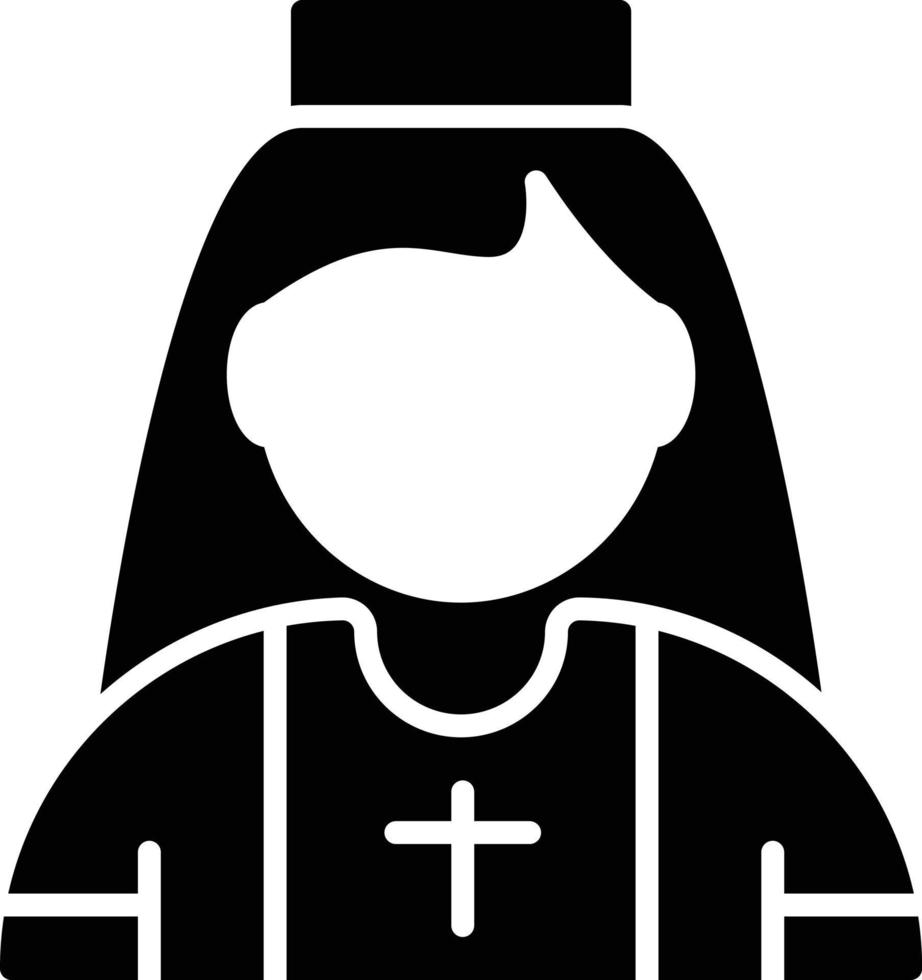 nun Creative Icon Design vector