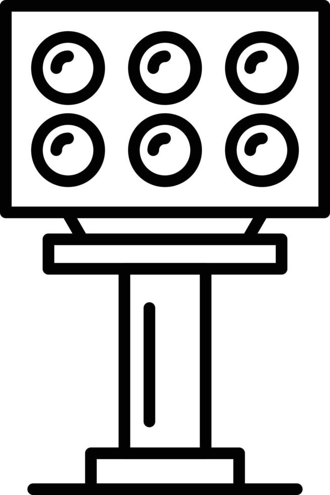 Stadium Light Creative Icon Design vector