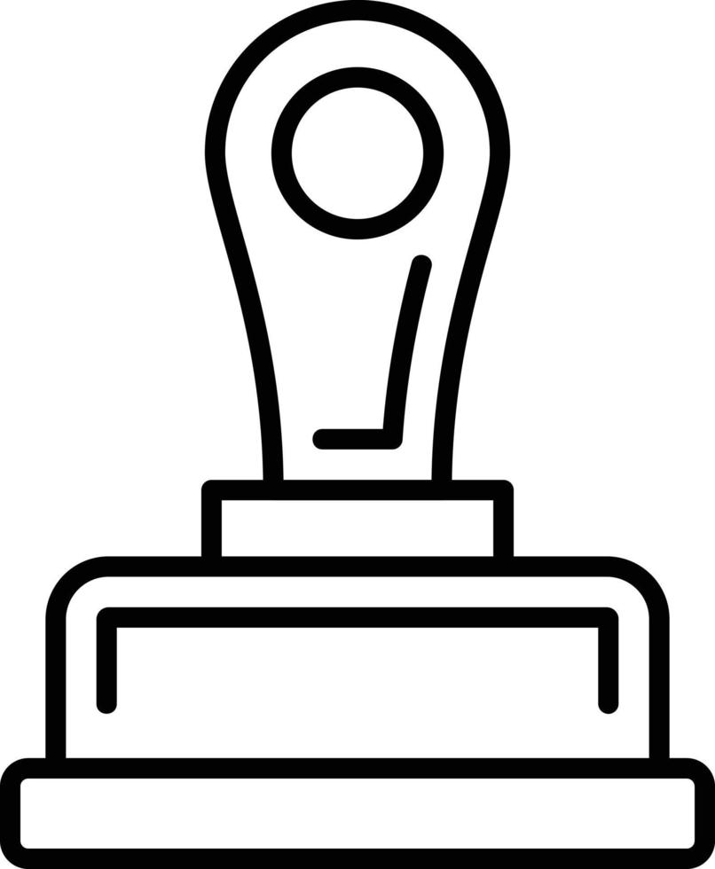 Stamp Creative Icon Design vector