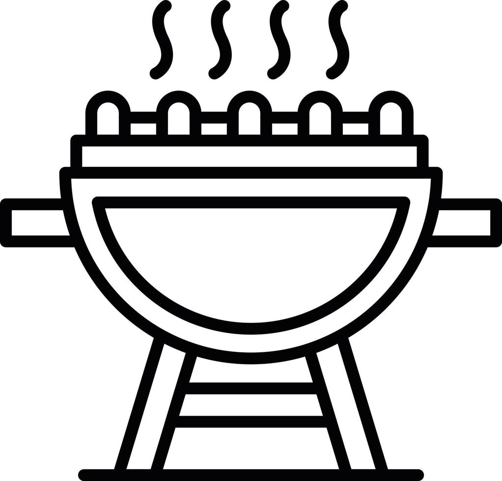 Grill Creative Icon Design vector