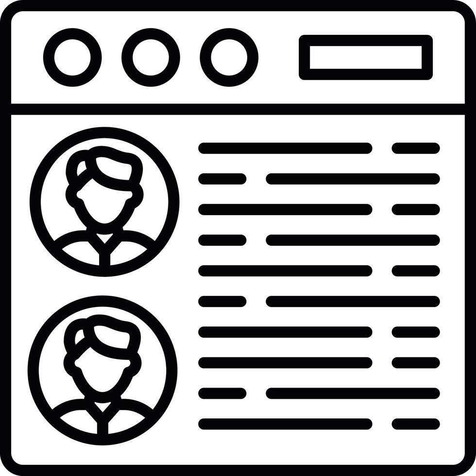 Personal Information Creative Icon Design vector