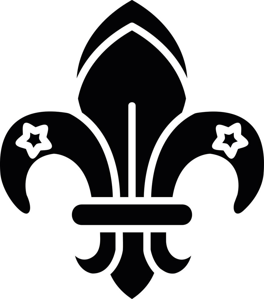 Fleur De Lis Creative Icon Design vector