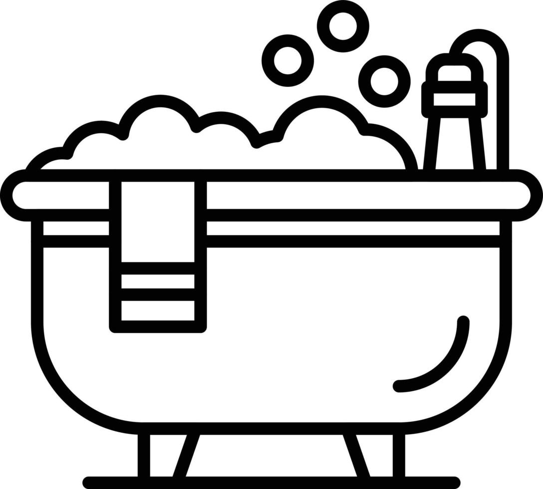 Bathtub Creative Icon Design vector