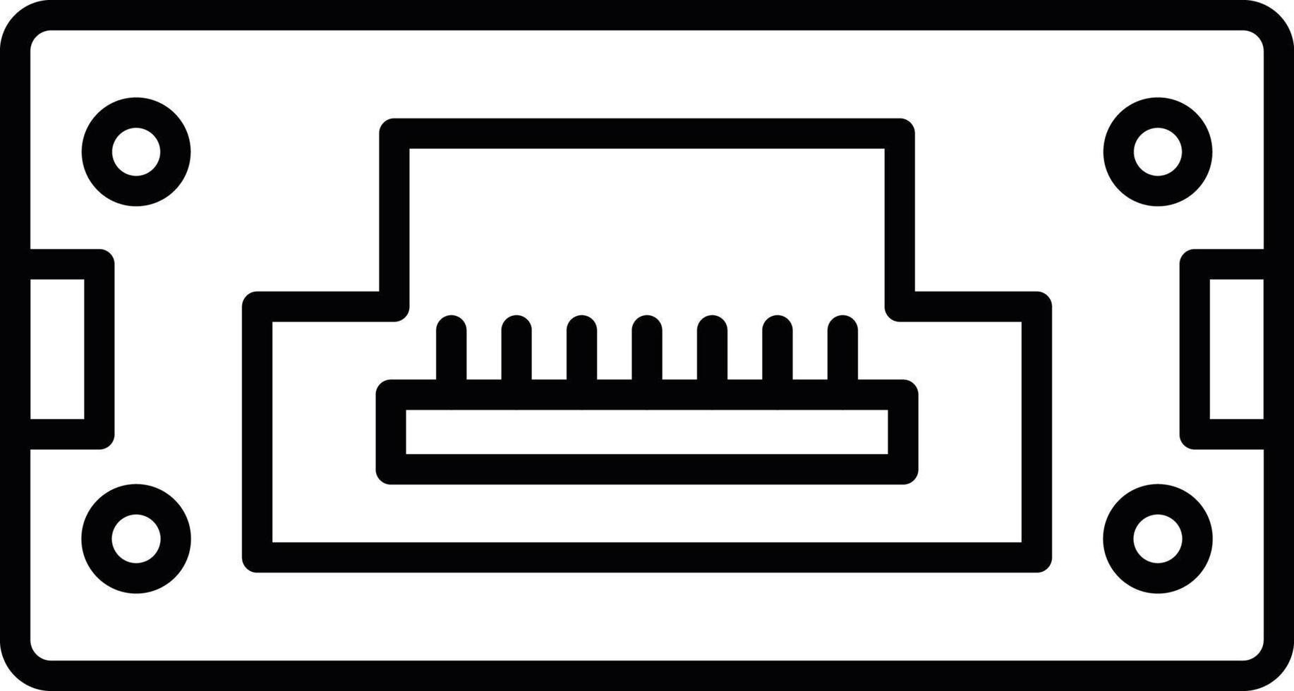 Hdmi Creative Icon Design vector