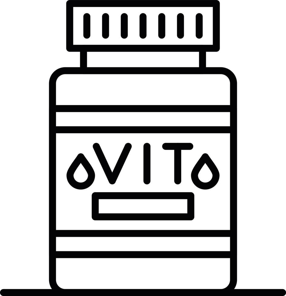 diseño de icono creativo de vitamina vector