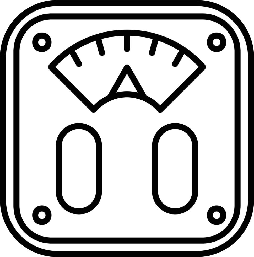 Body Scale Creative Icon Design vector