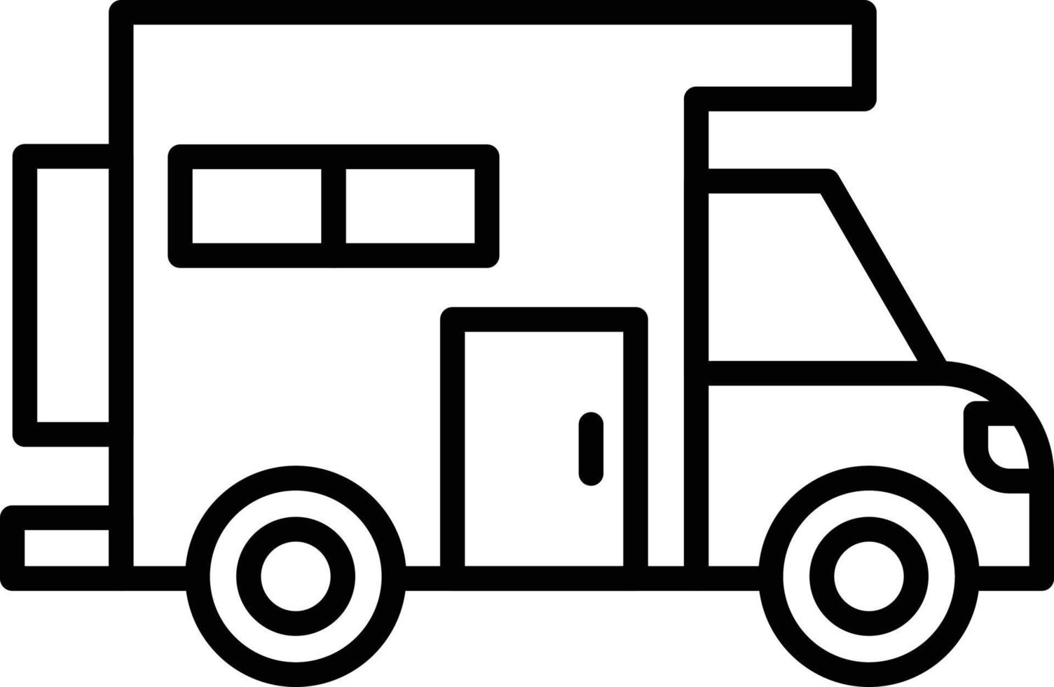 Camper Van Creative Icon Design vector