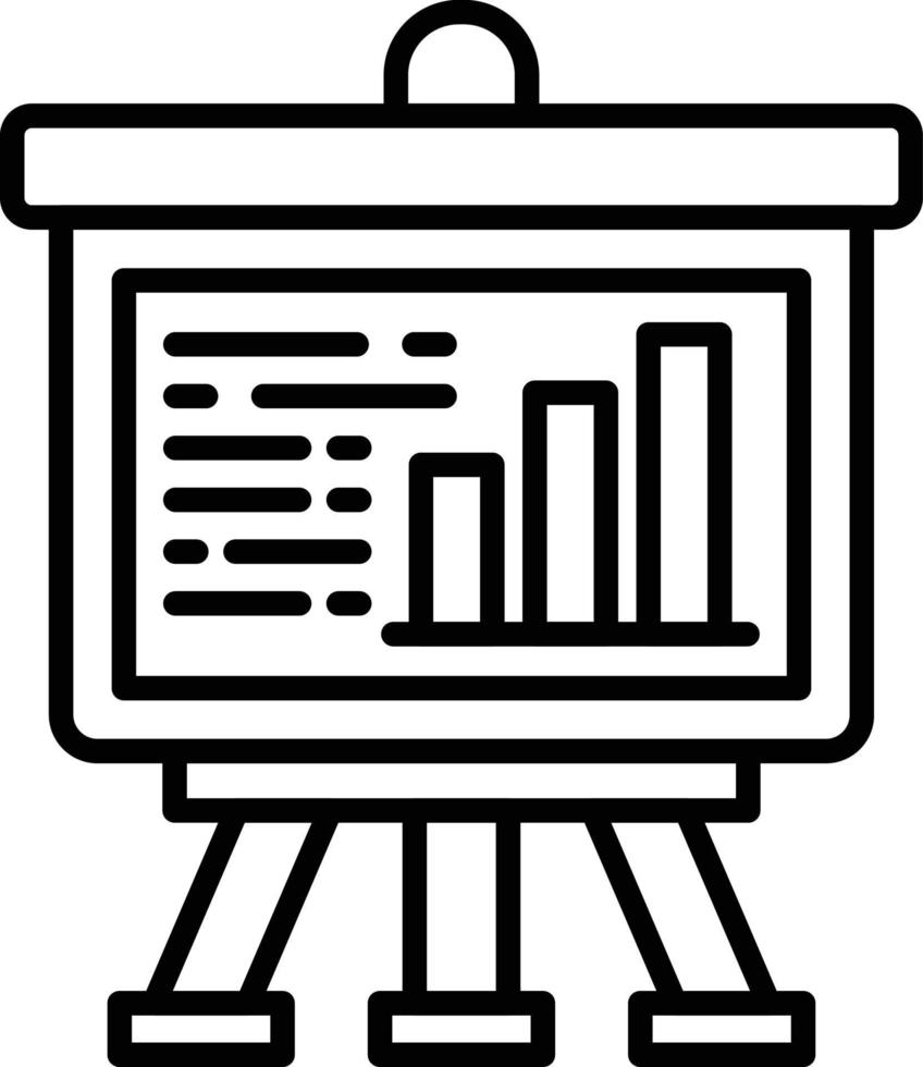 Projector Screen Creative Icon Design vector