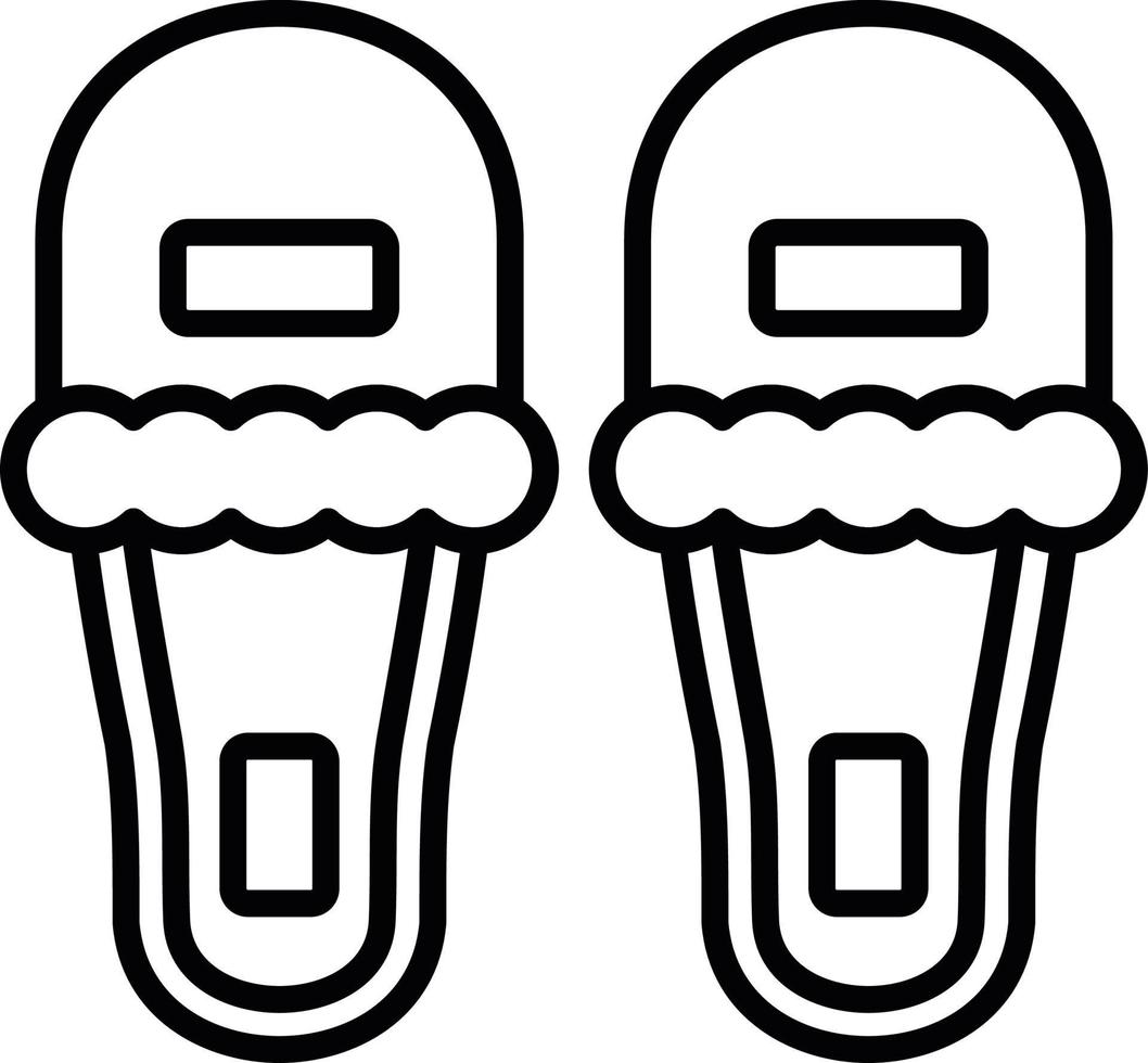 Slippers Creative Icon Design vector