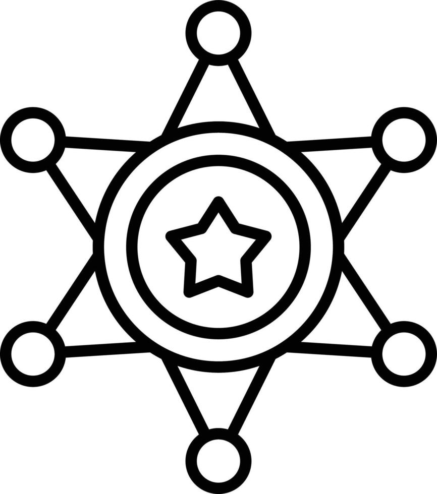 Sheriff Creative Icon Design vector
