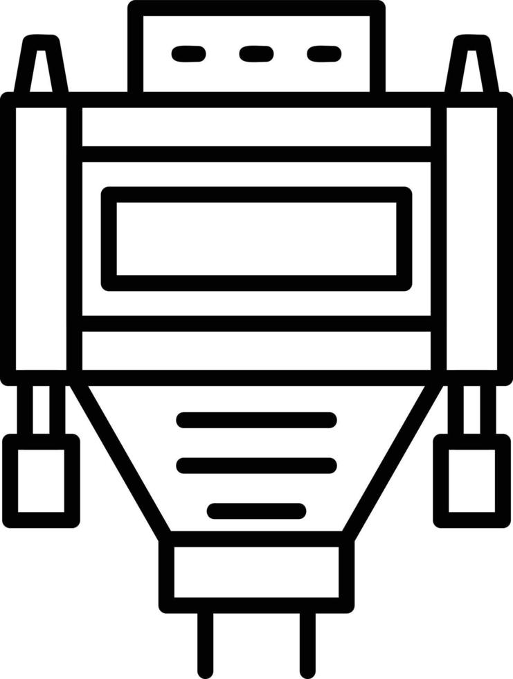 Vga Cable Creative Icon Design vector