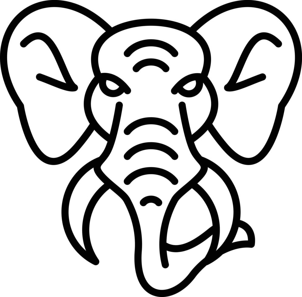 diseño de icono creativo de elefante vector