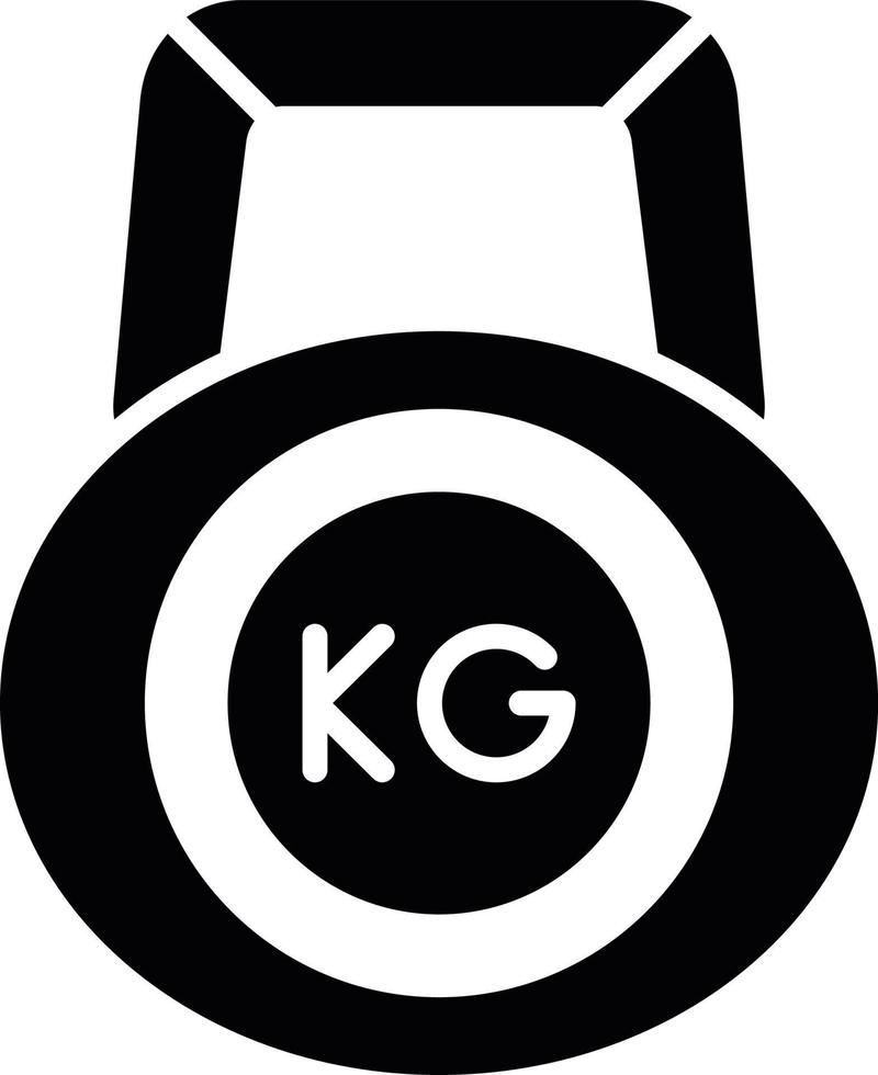 Kettlebell Creative Icon Design vector