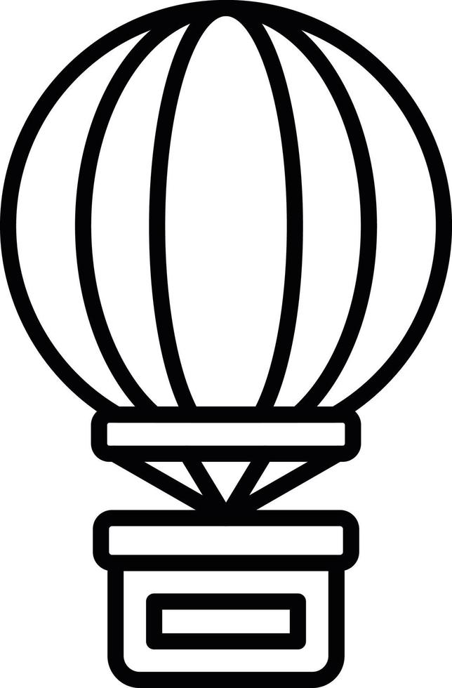 Hot Air Balloon Creative Icon Design vector