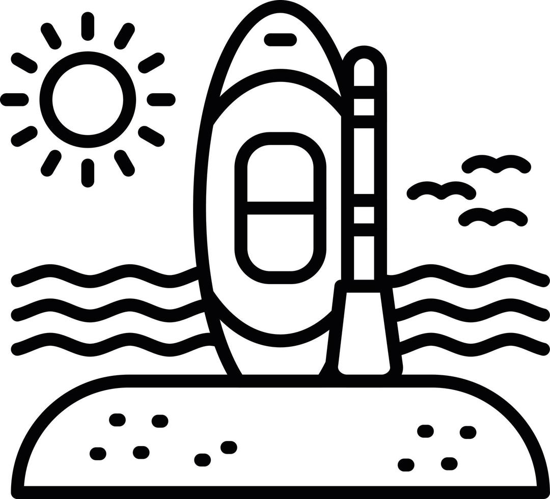 Paddle Surf Creative Icon Design vector