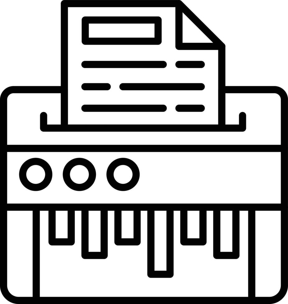 Paper Shredder Creative Icon Design vector