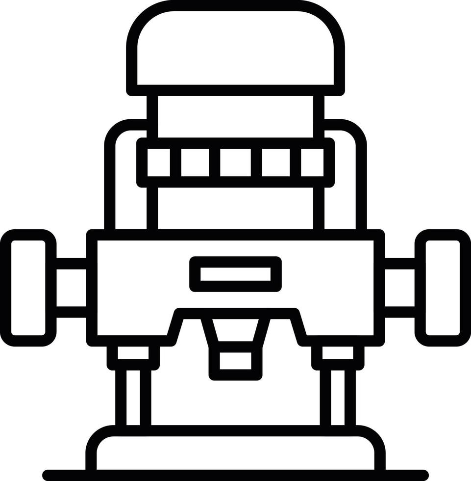 Router Machine Creative Icon Design vector
