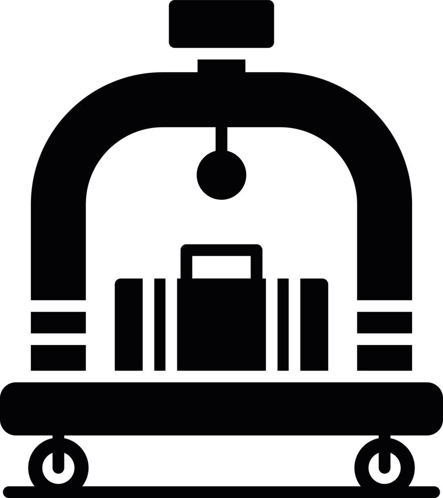 Hotel Trolley Creative Icon Design vector