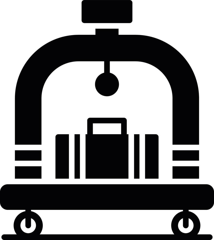 Hotel Trolley Creative Icon Design vector