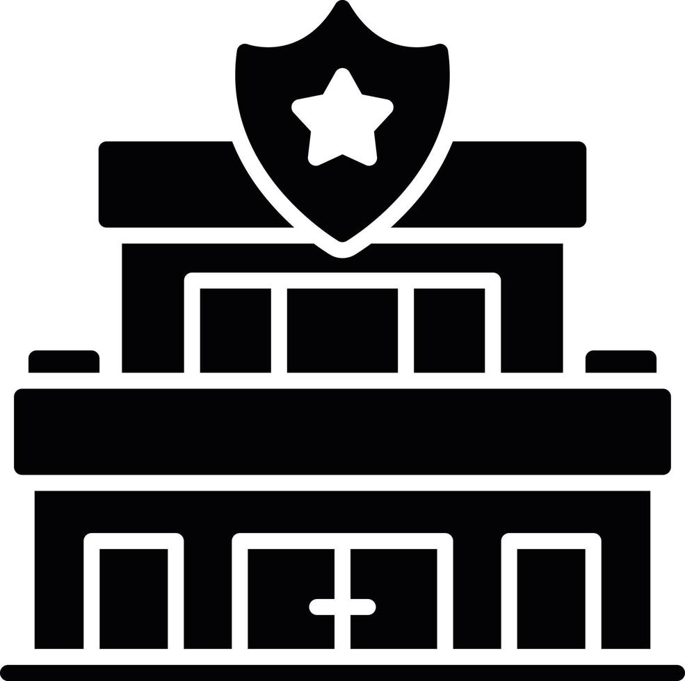 Police Station Creative Icon Design vector