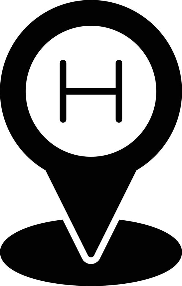 Helipad Creative Icon Design vector