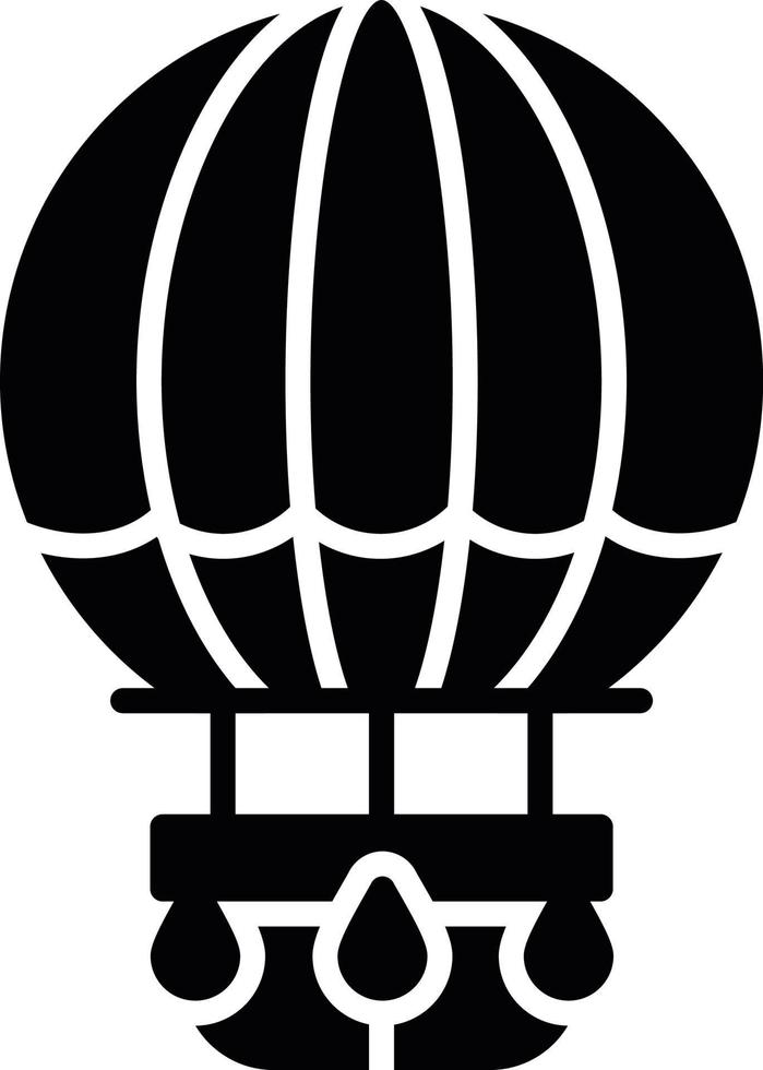 Hot Air Balloon Creative Icon Design vector