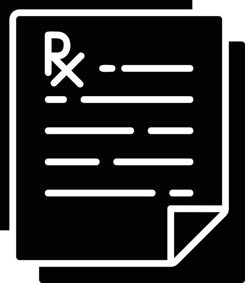 Prescription Creative Icon Design vector