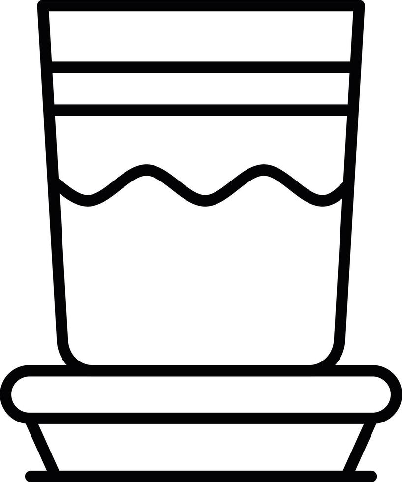 Water Glass Creative Icon Design vector