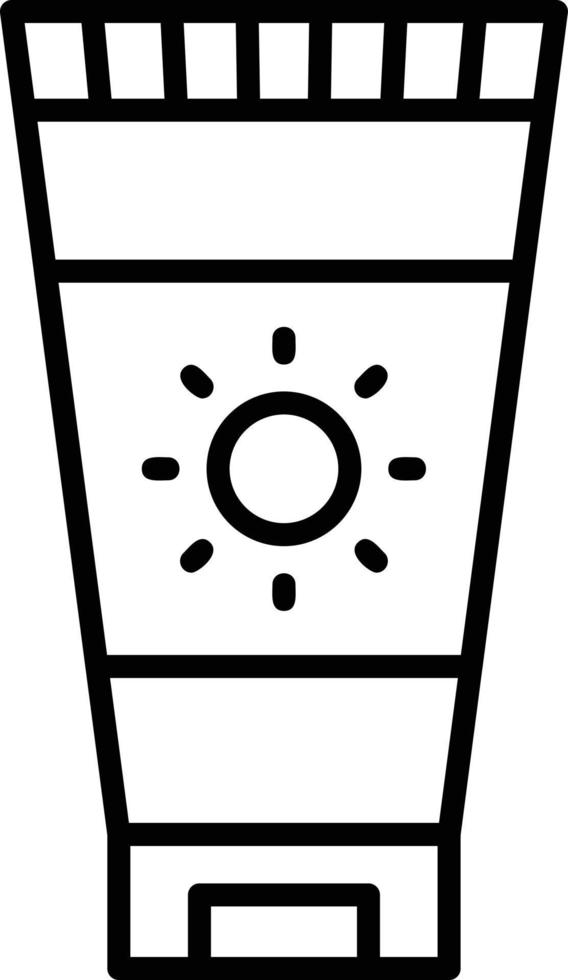 Sunscreen Creative Icon Design vector