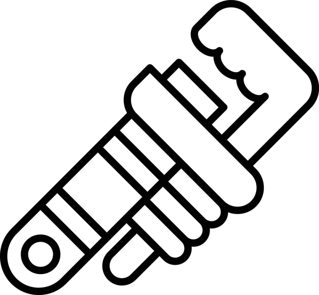 Pipe Wrench Creative Icon Design vector