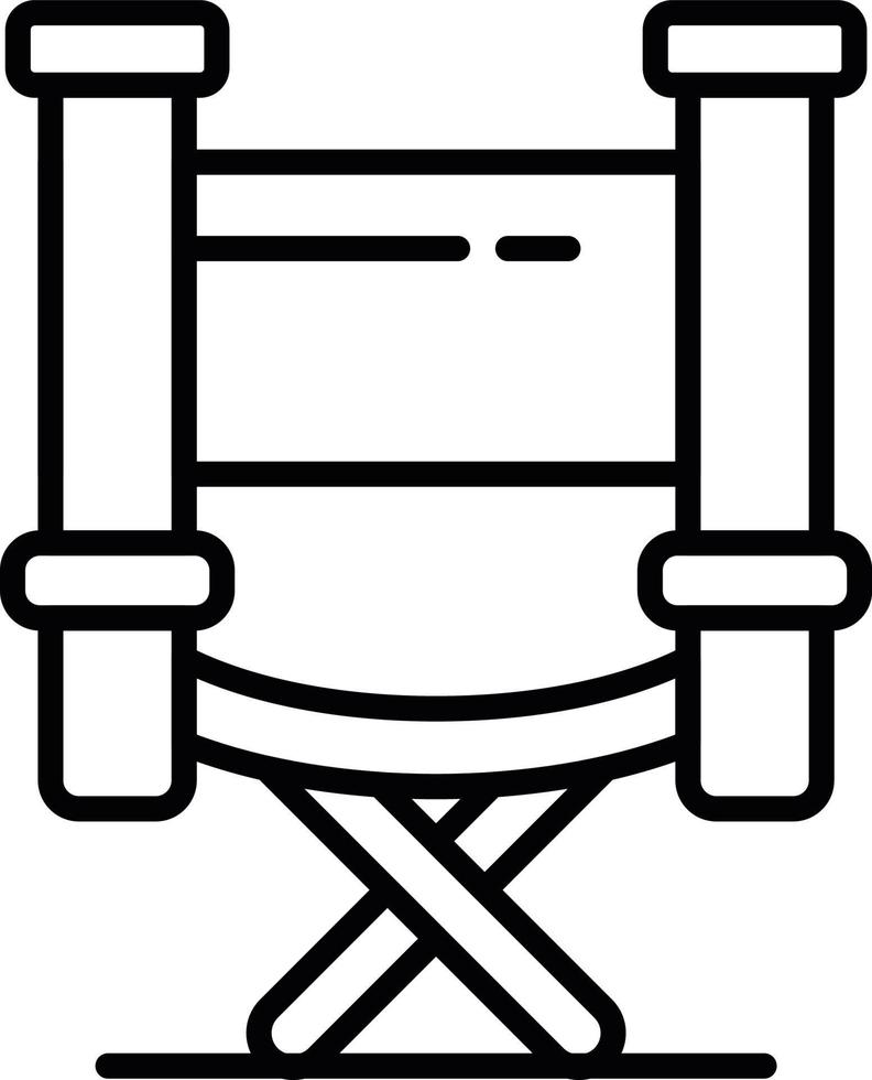 Directors Chair Creative Icon Design vector