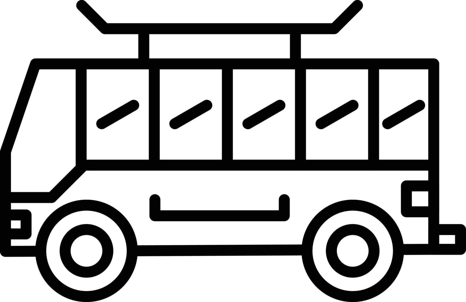 Bus Creative Icon Design vector
