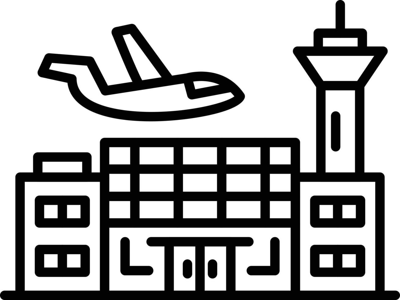 diseño de icono creativo de aeropuerto vector