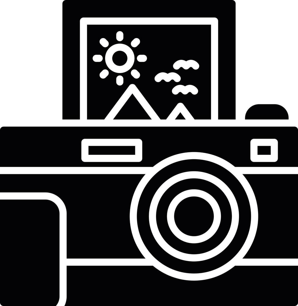 Instant Camera Creative Icon Design vector