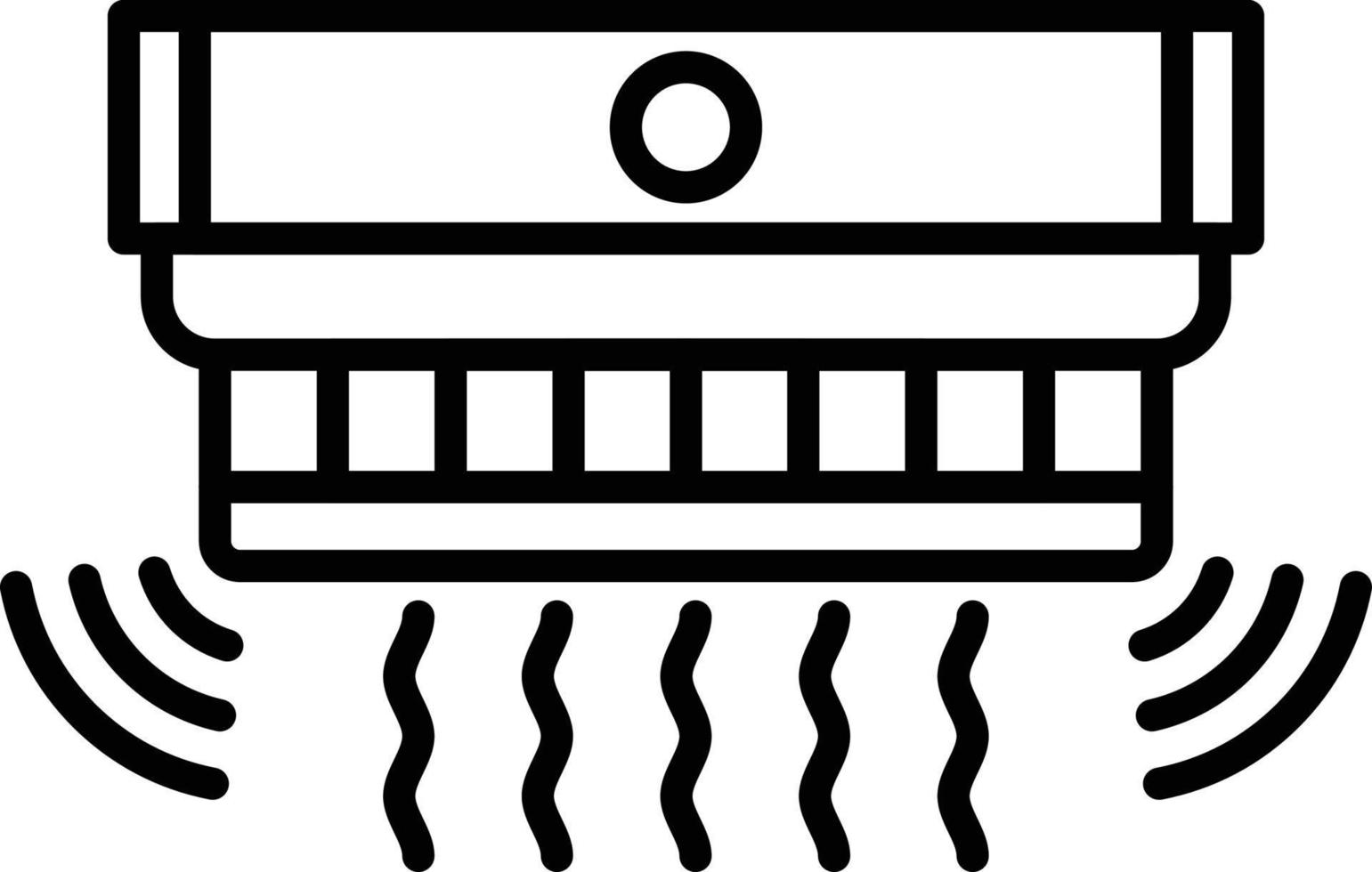 Smoke Detector Creative Icon Design vector