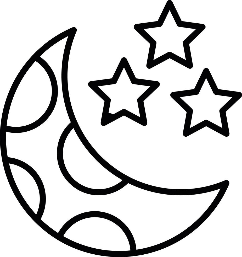 Night Creative Icon Design vector