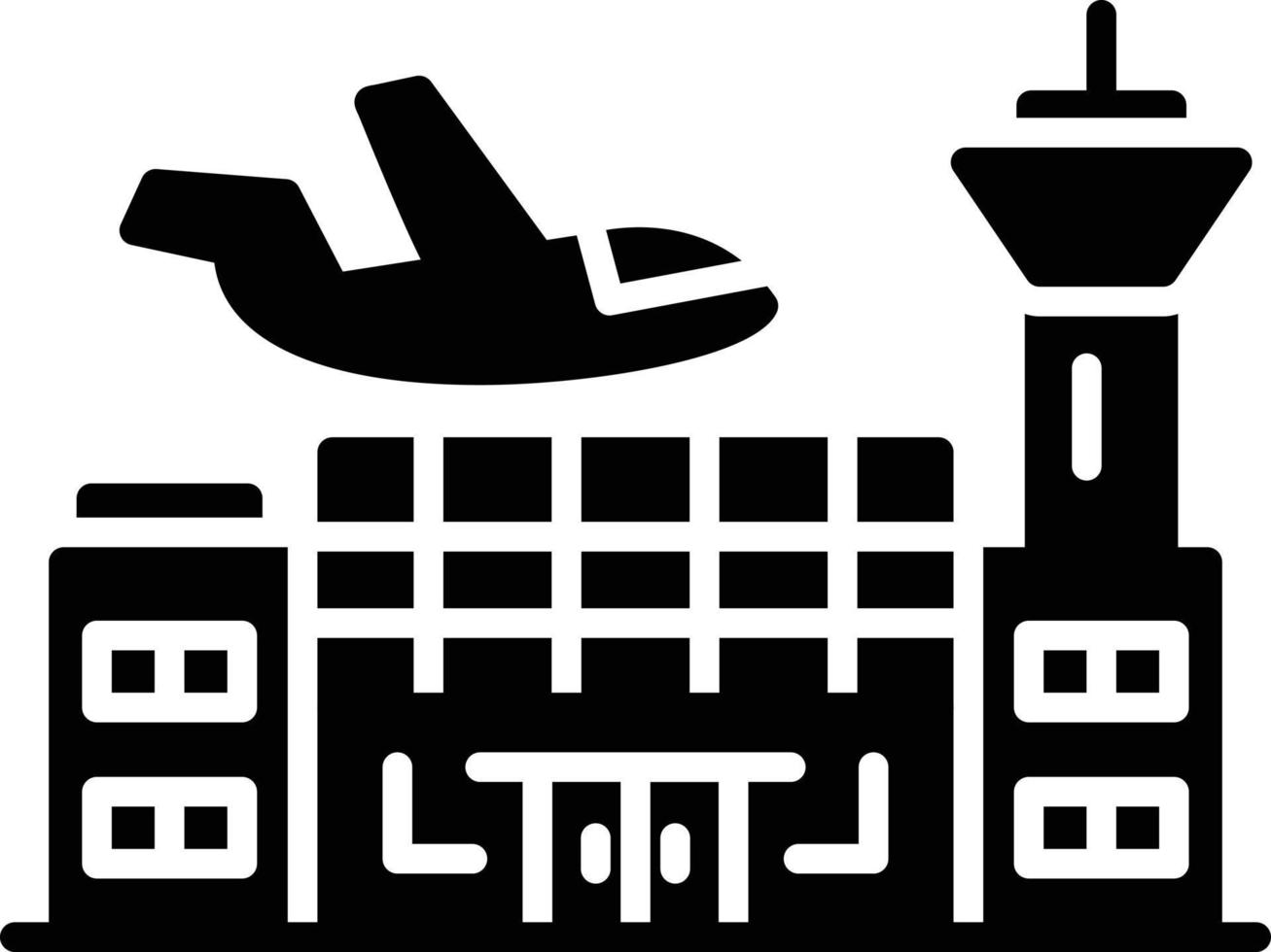 diseño de icono creativo de aeropuerto vector