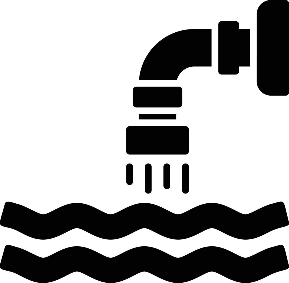 Waste Water Creative Icon Design vector