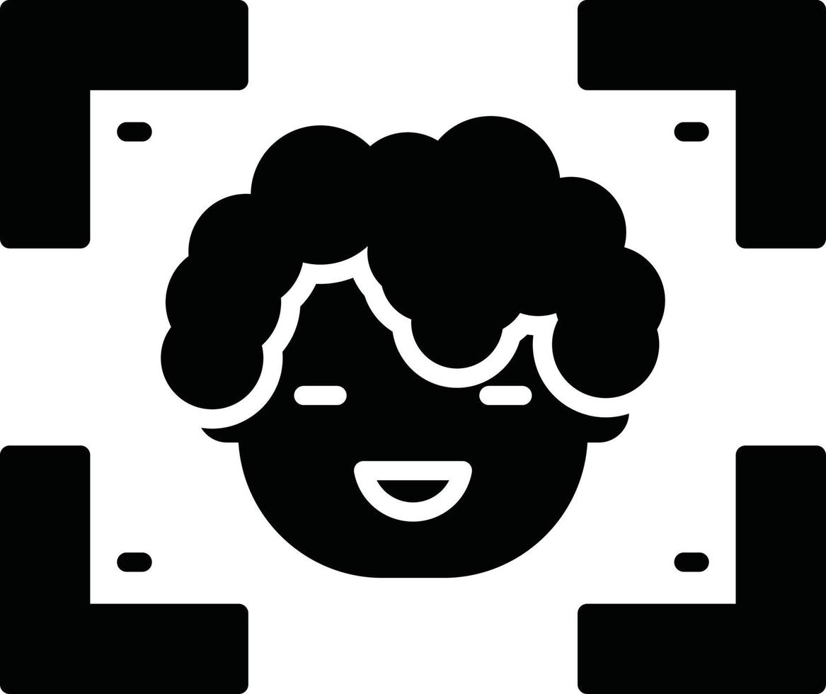 Face Detection Creative Icon Design vector