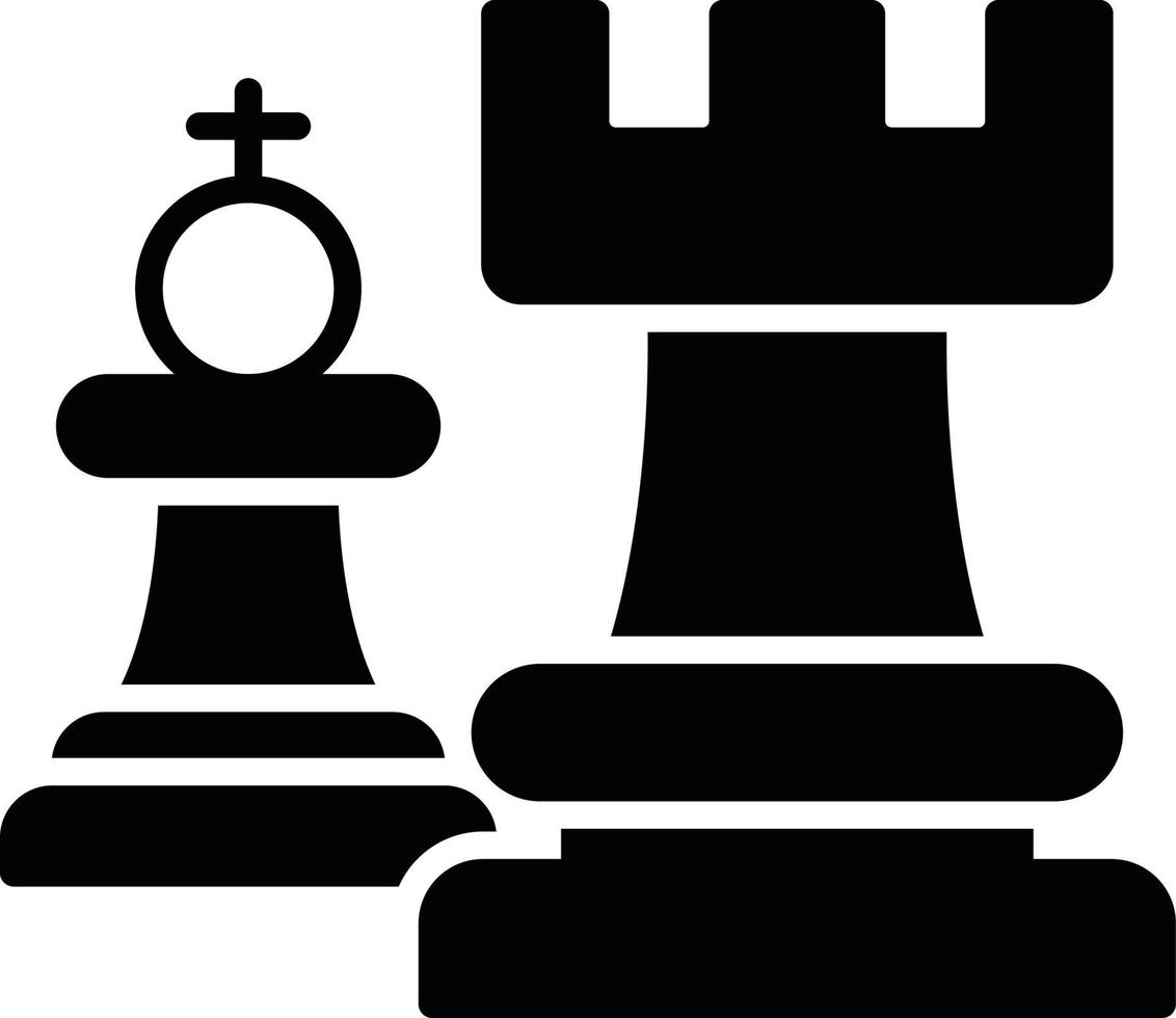 Chess Piece Creative Icon Design vector