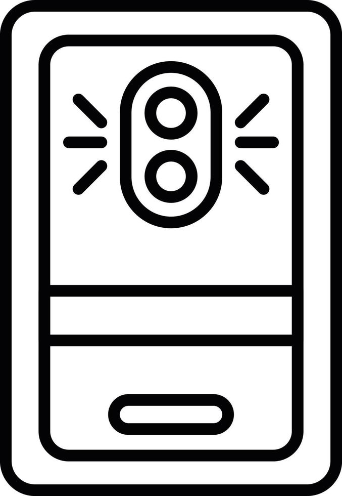 diseño de icono creativo de cámara de teléfono vector