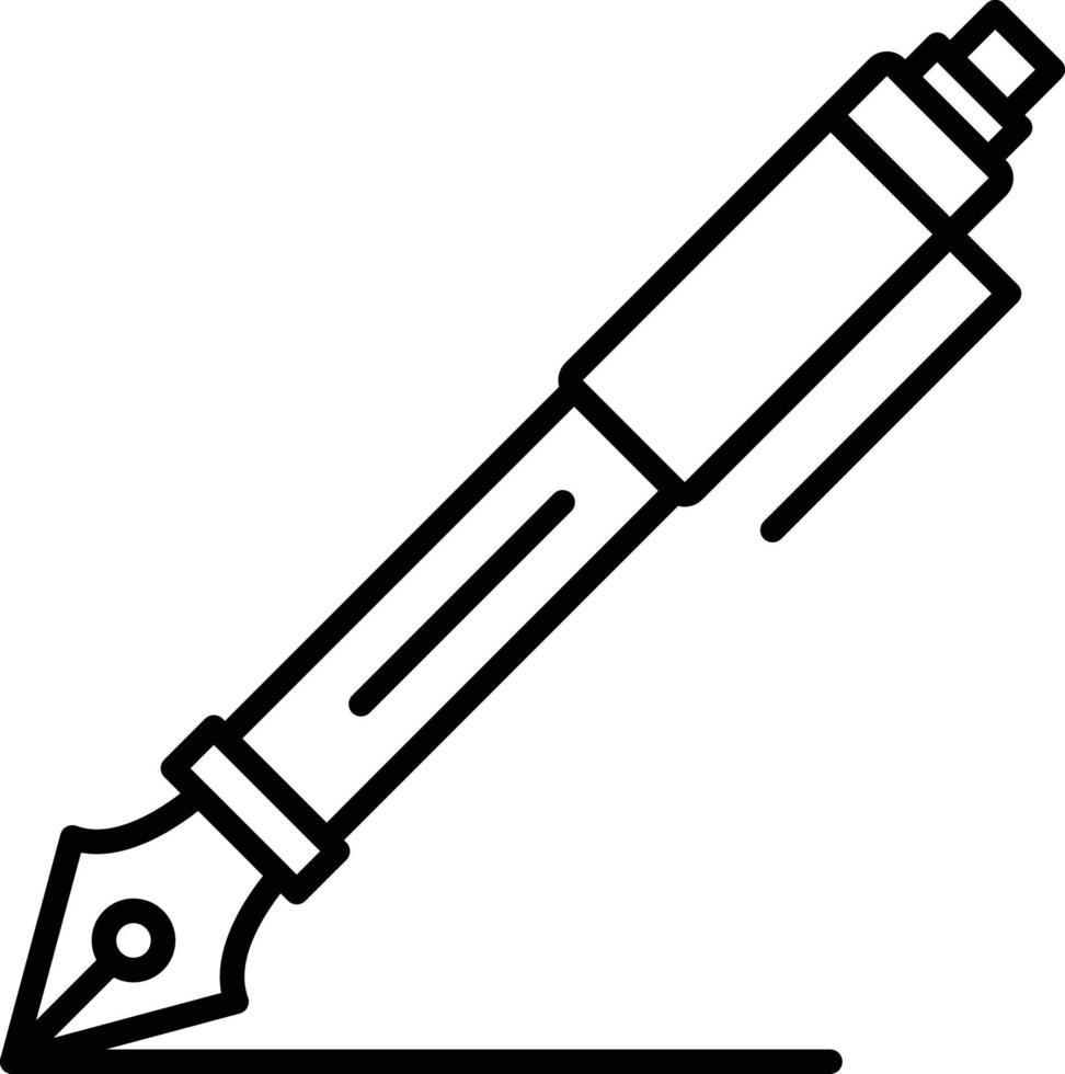Fountain Pen Creative Icon Design vector