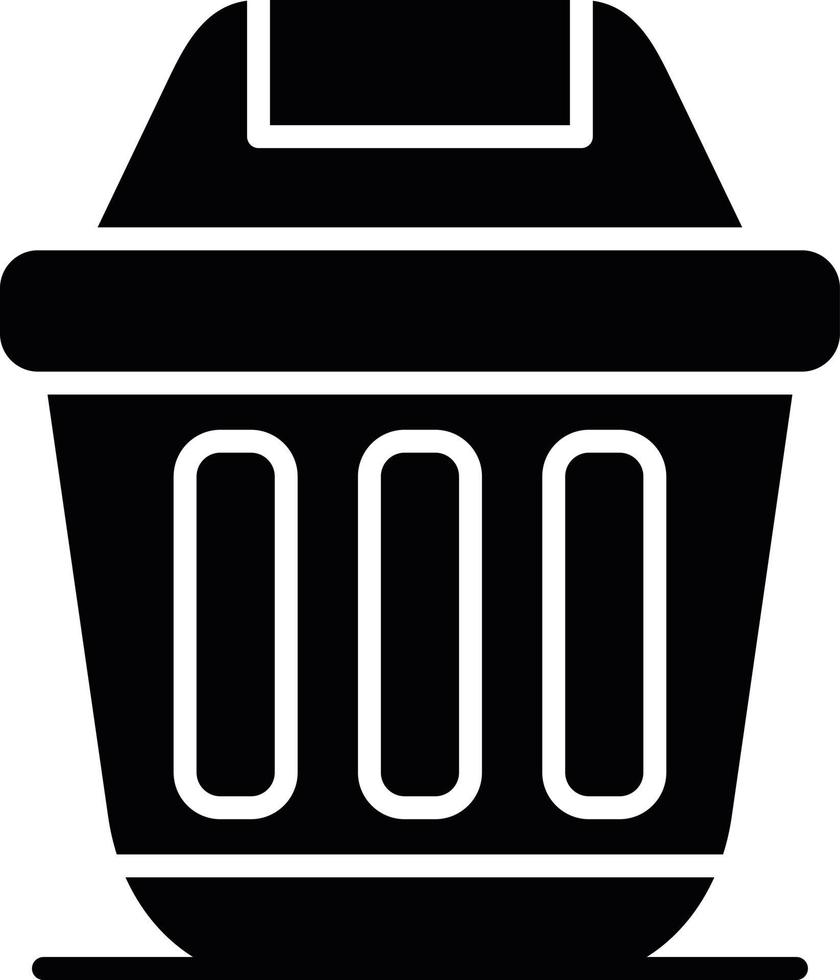 diseño de icono creativo de contenedor de basura vector