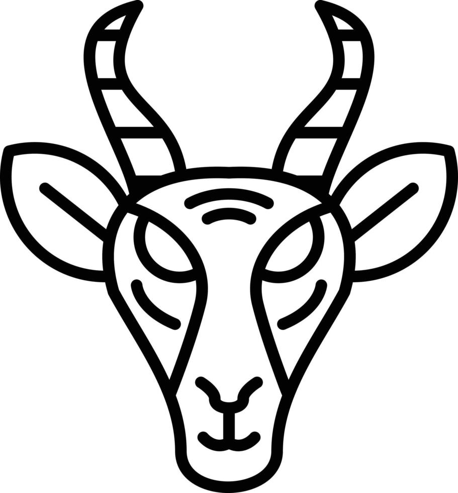 Gazelle Creative Icon Design vector