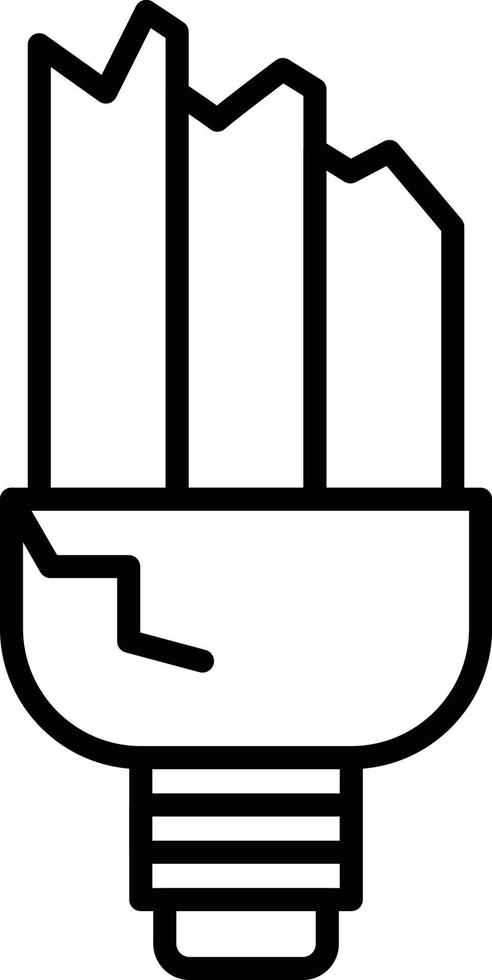 Light Bulb Creative Icon Design vector