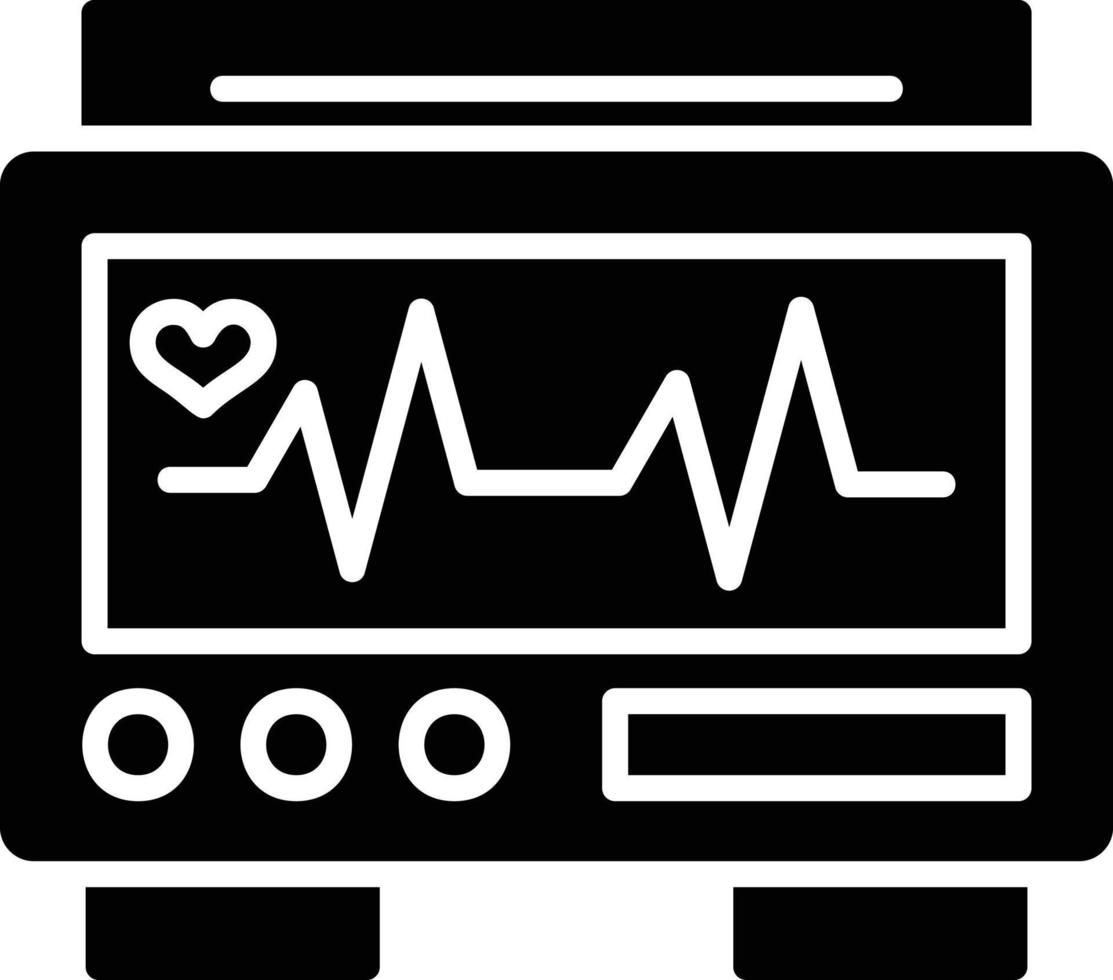 Ekg Monitor Creative Icon Design vector