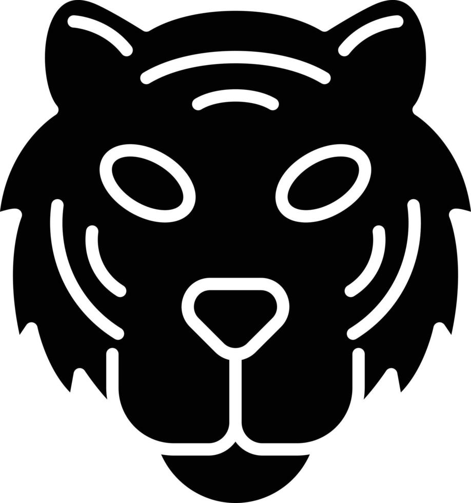 diseño de icono creativo de tigre vector