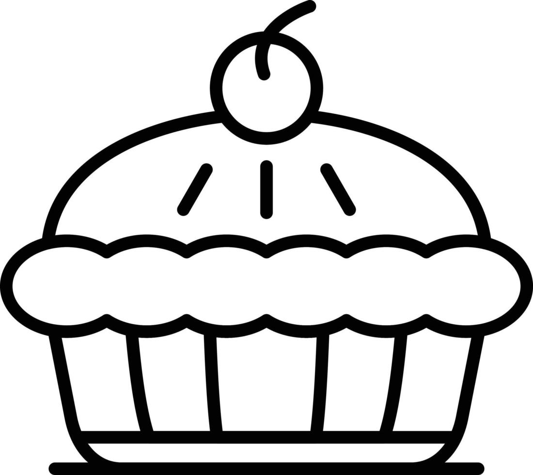 diseño de icono creativo de pastel de manzana vector