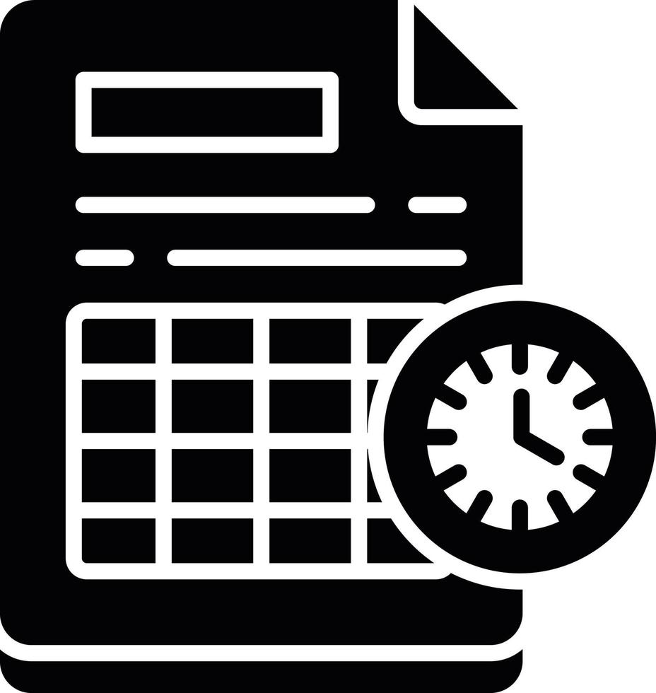Schedule Creative Icon Design vector