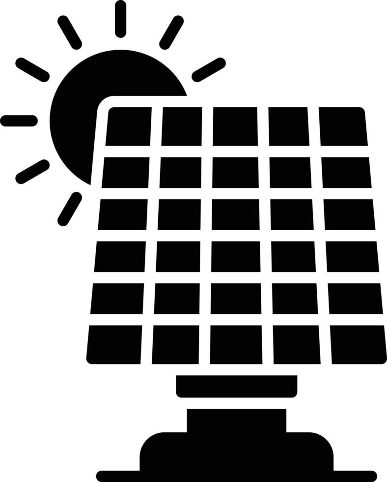 Solar Panel Creative Icon Design vector